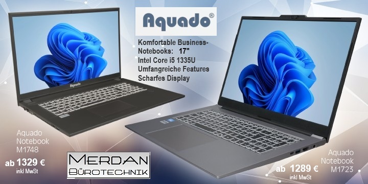 Aquado stylische Notebooks